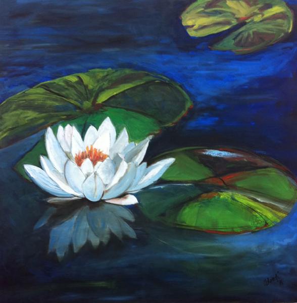Painting: White Lily