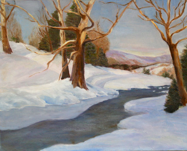 Painting: Snowy Scene