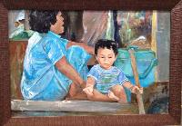 Painting: Cambodia Little Girl