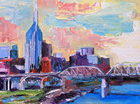 Painting: Nashville in Neon