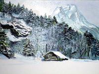 Painting: Gstaad Silent Snow